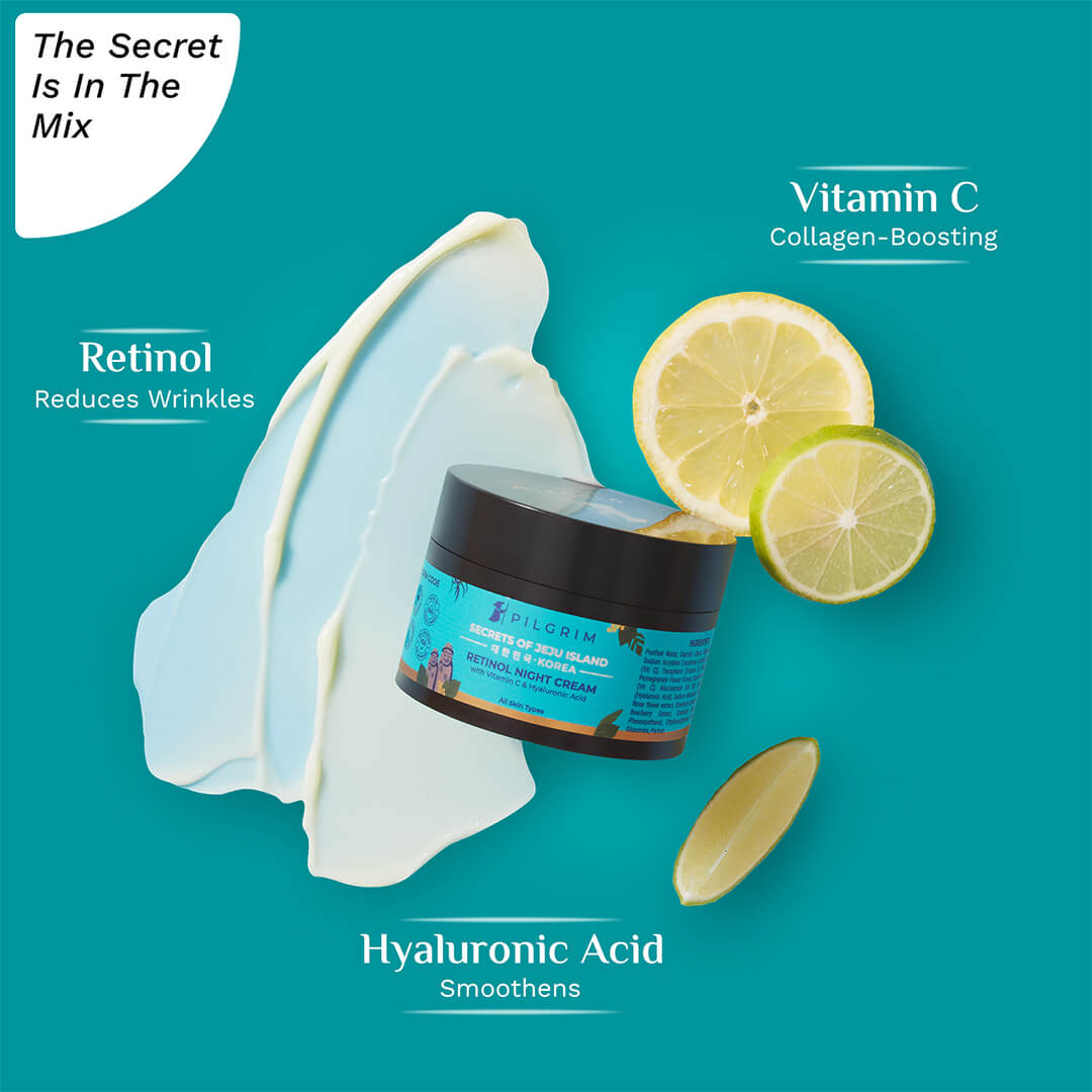 Retinol Night Cream with Vitamin C & Hyaluronic Acid