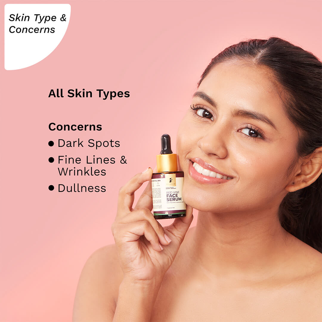 Red Vine Face Serum for Anti-Ageing!